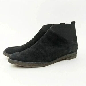 Stuart Weitzman Black Suede Booties - 11.5